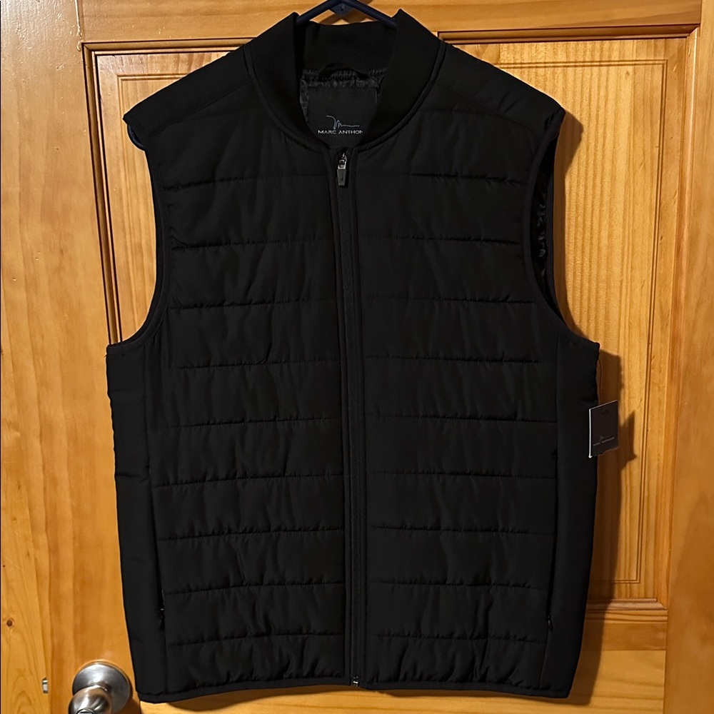 Marc Anthony Men's Dark Quilted Vest